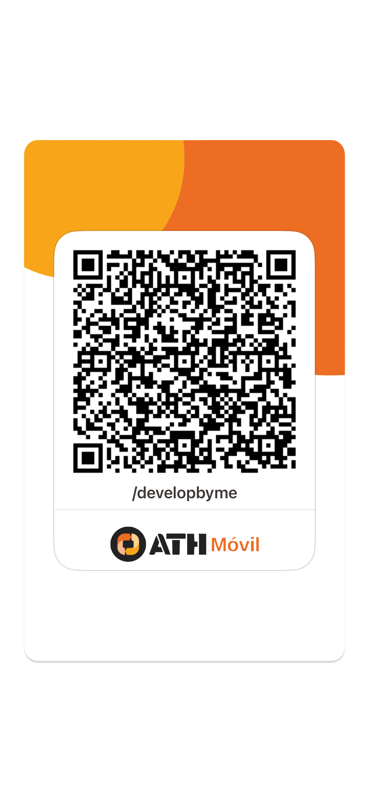 QR ATH Móvil /developbyme